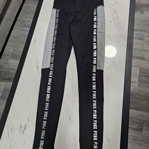Victoria's Secret Black and Gray Kids Leggings